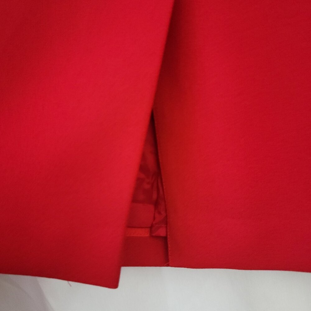 John Meyer Norwich 2 pc red suit blazer skirt 16 beaded retro chic career regal - Picture 7 of 14